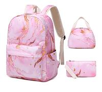 Teen Girls Cute Backpack with Lunch Bag Pencil Bag Set Travel Laptop Backpack He Is Also Back To School Backpacks