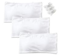 Teen Girls Strapless Bandeau Bra Seamless Underwear Tube Bra with Fixed Bust Pad and 3 Invisible Strap Bralettes for Kids 16-18 Years (3 Pack) White
