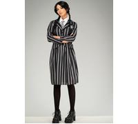 Teen Girls Wednesday Addams Style Nevermore Gothic Stripe School Uniform Costume