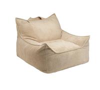 Teen Ribbed Velvet Club Armchair Light brown one size