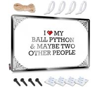 Teen Stuff Funny Wall Art Rustic Ideas | I Love My Ball Python & Maybe Two Other People Rustic Metal Wall Decor For Rooms Home(20X30CM)