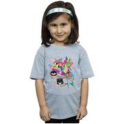 (9-11 Years, Sports Grey) DC Comics Girls Teen Titans Go 80s Icons Cotton T-Shirt