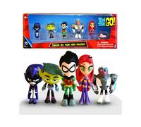 Teen Titans Go Figure Robin Raven Beast Boy Starfire Figurine Model Kids Toys