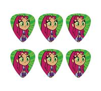 Teen Titans Go! Starfire Novelty Guitar Picks Medium Gauge - Set of 6