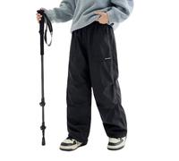 Teen Waterproof Hiking Joggers Softshell Windproof Trousers for Boys Girls Baggy Sweatpants Lightweight Soft Mountaineering Pants
