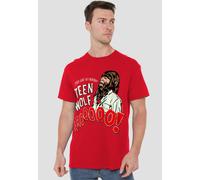 Teen Wolf Animal T Shirt, Red Teen Wolf Red XXXL
