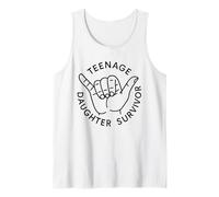 Teenage Daugther Survivor - Funny Father's Mother's Day Tank Top
