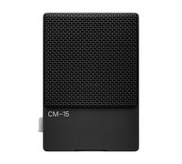Teenage Engineering CM-15 Portable Studio Condenser Microphone with USB-C Audio and Charging, 3.5 mm mini Jack line Out, 48 V Phantom mini XLR, 10 Hour Rechargeable Battery and gain Switch (Black)
