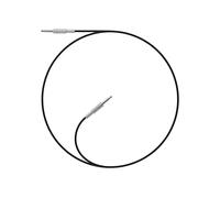 teenage engineering Textile Audio Cable 3.5 mm - 3.5 mm, 1200 mm | 47 in (Black)
