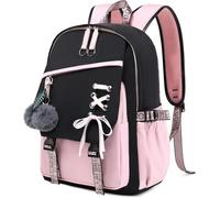 Teenage Girls Bookbag School Backpack Children Casual Daypack Schoolbag for Teens (Pink,One Size)