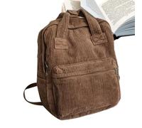 Teenage Girls School Backpack Large Capacity Main Compartment, brown, See | Aesthetic backpack as a companion for girls and at school, university, leisure as well as