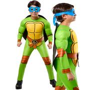 Rubies Official Teenage Mutant Ninja Turtle 4 in 1 Child Costume, Kids Fancy Dress, 7-8 Years