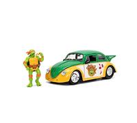 Teenage Mutant Ninja Turtles 1:24 1959 Volkswagen Drag Beetle Die-cast Car & 2.75" Michelangelo Figure, Toys for Kids and Adults