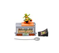 Teenage Mutant Ninja Turtles 5" Switch Kick Subway Launcher Michelangelo Ages 3+ Shredding Action Figure