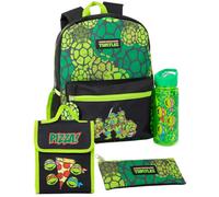 Teenage Mutant Ninja Turtles Backpack Set (Pack Of 4) Black/green (One Size)