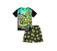 Teenage Mutant Ninja Turtles Boys Girls Short Pyjama Set Kids PJ's (5-6 Years) Green