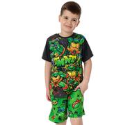 Teenage Mutant Ninja Turtles Boys Green Short Sleeve Short Leg Pyjama Set - 5-6 Years