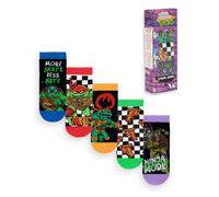 Teenage Mutant Ninja Turtles Boys Multicoloured More Skate Less Hate Calf Socks Set of 5 - 6-8.5 UK Child