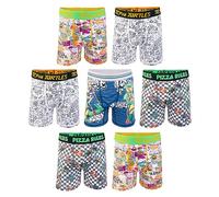 Teenage Mutant Ninja Turtles Boys' Mutant Mayhem 7pk Athletic Boxer Briefs with Leonardo, Donatello, Raphael & Michelangelo, 7-pack, 10