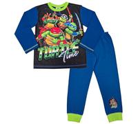TEENAGE MUTANT NINJA Turtles Boys Pyjamas TMNT Turtle Time PJs (Blue, 7-8 Years)