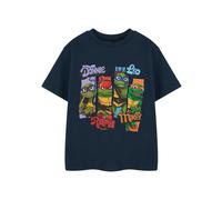 Teenage Mutant Ninja Turtles Boy's Short Sleeved T-Shirt (Boys Navy) in Blue | Size: 11-12 Years Teenage Mutant Ninja Turtles Blue 11-12 Years