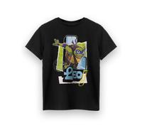 Teenage Mutant Ninja Turtles Boy's Short Sleeved T-Shirt (Kids Black) in Black | Size: 3-4 Years Teenage Mutant Ninja Turtles Black 3-4 Years
