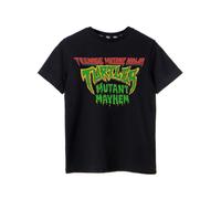 Teenage Mutant Ninja Turtles Boys T-Shirt | Kids Mutant Mayhem Short Sleeve Retro Fashion Black Graphic Tee | Nostalgic 90s Cartoon Apparel Short-Sleeved Top | TMNT Movie Gift for Children & Teens