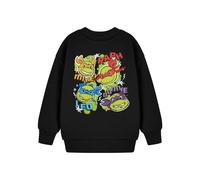Teenage Mutant Ninja Turtles Boy's Sweatshirt (Kids Black) in Black | Size: 3-4 Years Teenage Mutant Ninja Turtles Black 3-4 Years