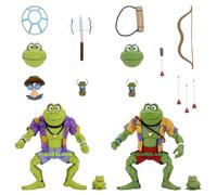 TEENAGE MUTANT NINJA TURTLES CARTOON SERIES GENGHIS & RASPUTIN FROG 2 PACK