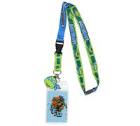 Teenage Mutant Ninja Turtles Character Design ID Badge Holder Lanyard with 2" Rubber Charm, Leonardo