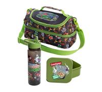 Teenage Mutant Ninja Turtles Characters Lunch Bag Set (Pack Of 3) Green/black (One Size)