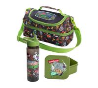 Teenage Mutant Ninja Turtles Characters Lunch Bag Set (Pack One Size Green/Black