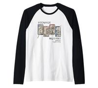 Teenage Mutant Ninja Turtles Classic Comic Panel Grid Raglan Baseball Tee