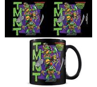 Teenage Mutant Ninja Turtles Coffee Mug (TMNT Mutant Mayhem Design) - 11oz Ceramic Mug, Perfect for Women, Men and Kids - Official Merchandise, Black