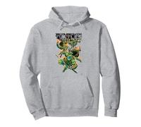 Teenage Mutant Ninja Turtles Colorful Attack Poses Comic Pullover Hoodie