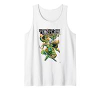 Teenage Mutant Ninja Turtles Colorful Attack Poses Comic Tank Top