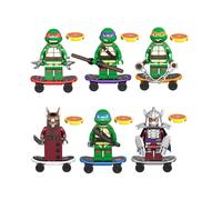 Teenage Mutant Ninja Turtles fit le-go Minifigures 6pcs Action Figure Toys Kids Gift