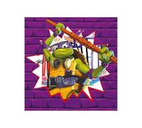 Teenage Mutant Ninja Turtles FSC Paper Napkins (33 x 33 cm, Double Veil), 20 Pieces, Multicoloured, 33 x 33 cm