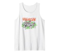 Teenage Mutant Ninja Turtles Group Burst Green Star Tank Top