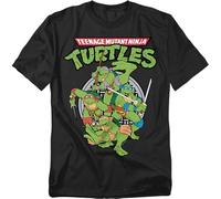 Teenage Mutant Ninja Turtles Group Unisex T Shirt, Black, XX-Large