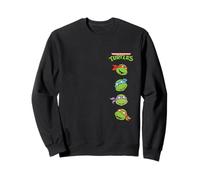 Teenage Mutant Ninja Turtles Happy Character Stack Retro Sweatshirt