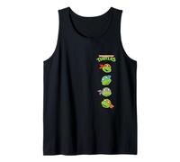 Teenage Mutant Ninja Turtles Happy Character Stack Retro Tank Top