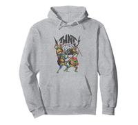 Teenage Mutant Ninja Turtles Hero Lineup Distressed Logo Pullover Hoodie