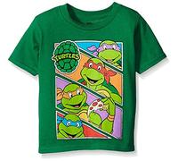 Teenage Mutant Ninja Turtles Little Boys' Toddler Group T-Shirt, Kelly Green TMNT, 4T