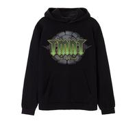 TEENAGE MUTANT NINJA Turtles Mens Hoodie | Adults World 84 Tour Retro Fashion Graphic Hooded Sweatshirt | Black Distressed Nostalgic 90s Cartoon Apparel Hoody | TMNT Gift Merchandise for Him