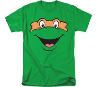 Teenage Mutant Ninja Turtles Michaelangelo Smallile Unisex Adult T Shirt, Kelly Green Teenage Mutant Ninja Turtles Green L