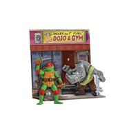 Teenage Mutant Ninja Turtles: Mutant Mayhem Battle Pack. Raphael VS Rocksteady. Ideal present for boys 4 to 7 years and TMNT fans!