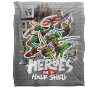 Teenage Mutant Ninja Turtles: Mutant Mayhem Heroes In A Half Shell Silky Supersoft Blanket Multicoloured (152Cm X 127Cm)