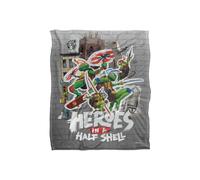 Teenage Mutant Ninja Turtles: Mutant Mayhem Heroes In A Half Shell Silky Touch Super Soft Throw Blanket 152 X 127 cm Teenage Mutant Ninja Turtles White One Size