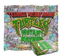 Teenage Mutant Ninja Turtles: Mutant Mayhem Movie Logo Grafitti Silky Touch Super Soft Throw Blanket 152 X 127 cm, White